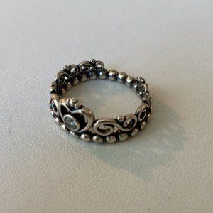 Authentic Pandora Princess Tiara Ring 925